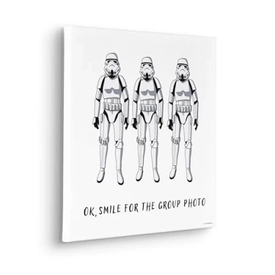Afbeelding van Komar Artprint op linnen Star Wars Stormtrooper Group Photo 40 x 50 cm (breedte hoogte) kinderkamer, decoratie