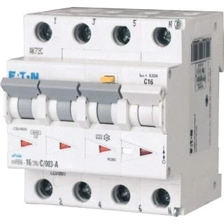 Afbeelding van Eaton aardlekautomaat 25A 3 polignul C karakteristiek 300mA MRB4 253NC03 A