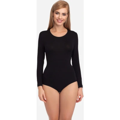 Afbeelding van Merry Style Dames Body Bodysuit Lange Mouwen Viscose Zwart S MS MS10 BD109