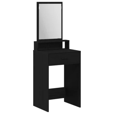Afbeelding van vidaXL Zwart eiken Bewerkt hout, Spiegel 50 x 41 140 cm