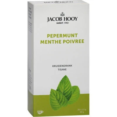 Afbeelding van 2e product 50% korting Jacob Hooy Pepermunt (20 Theezakjes)
