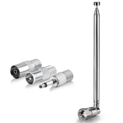 Afbeelding van Bingfu Indoor FM Radio Antenne Telescopische Chain HiFi Draagbare 75 Ohm voor Philips Tivoli Sony Yamaha Onkyo Denon Pioneer Muzieksysteem Bose Wave Tuner Bluetooth Stereo