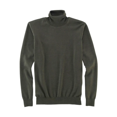 Afbeelding van Olymp coltrui heren Luxor Modern Fit merinowol groen effen