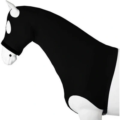 Afbeelding van Horka Dekenhals Lycra met Masker Zwart XL