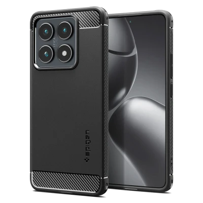 Afbeelding van Spigen Rugged Armor Case Compatibel met Xiaomi 14T Pro hoesje Zwart