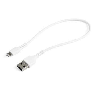 Afbeelding van StarTech.com RUSBLTMM30CMW mobiele telefoonkabel Wit 0,3 m USB A Lightning
