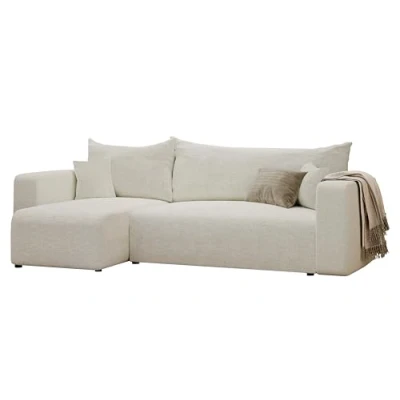 Afbeelding van GREKPOL bank met slaapfunctie, 145 x 248 cm, 3 zits hoekbank slaapfunctie en bedlade, slaapbank voor in de woonkamer