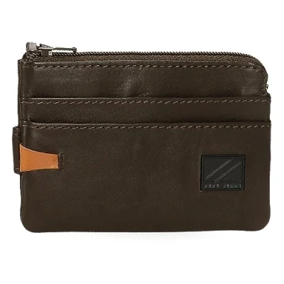Afbeelding van Pepe Jeans Marshal portemonnee met kaarthouder, Bruin, 11 x 7 1,5 cm, leer, Eén maat, kaarthouder