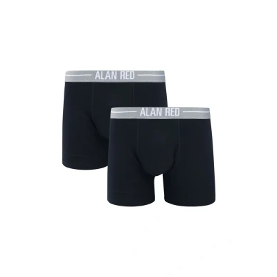 Afbeelding van Alan Red Boxershorts Navy 2Pack maat S met Body fit Pasvorm Stretch Suitable Herenkleding Heren