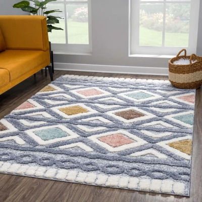 Afbeelding van Vloerkleed Focus Celta Hoogpolig Fluffy Scandinavisch Multikleur 140x200 cm Rechthoek Polypropyleen Tapijtenloods