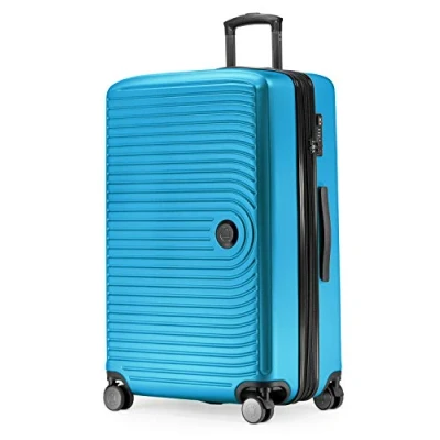 Afbeelding van HAUPTSTADTKOFFER Mitte Grote koffer met harde schaal, TSA, 4 wielen, ruimbagage 8 cm volumevergroting, 77 cm, 130 liter, Cyaan blauw