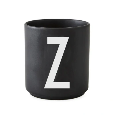 Afbeelding van Design Letters mok zwart met letter Z