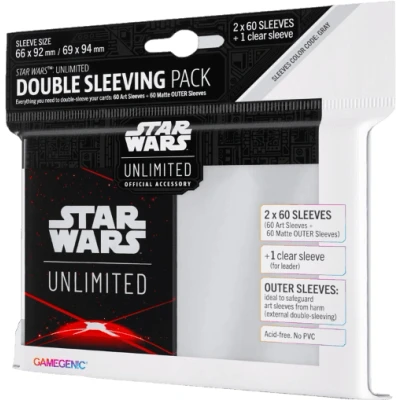 Afbeelding van Gamegenic Star Wars: Unlimited Double Sleeving Pack: Card Back Red (60 stuks)