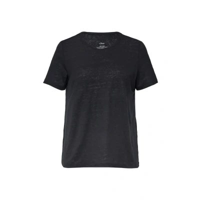Afbeelding van s.Oliver Tshirt basic, Dames, Maat: 34, Schwarz