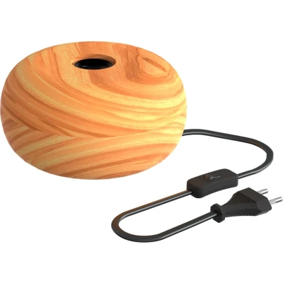 Afbeelding van Calex Tafellamp Rond Scandinavisch E27 Fitting FSC Hout Excl. Lichtbron