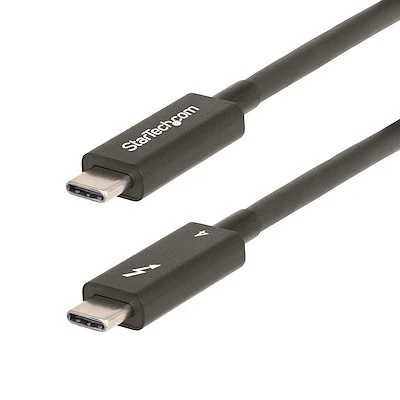 Afbeelding van StarTech.com A40G2MB TB4 CABLE Thunderbolt kabel 2 m 40 Gbit/s Zwart