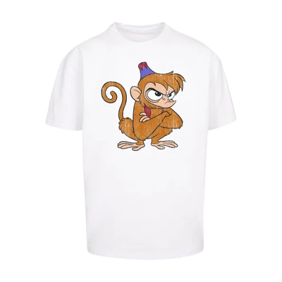 Afbeelding van F4NT4STIC Disney Aladdin Classic Angry ABU Tshirt print, Heren, Maat: 3XL, White