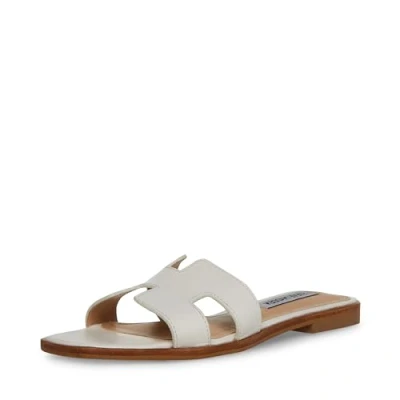 Afbeelding van Steve Madden Hadyn sandaal voor dames, Wit leder, 40 EU