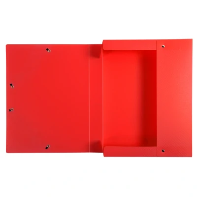 Afbeelding van Exacompta 59785E archiefdoos Exabox uit PP 700µ, rug 40 mm ondoorzichtig, DIN A4, rood