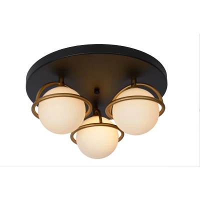 Afbeelding van Lucide ISOBEL Plafonnière Ø 38 cm 3xG9 IP44 Zwart