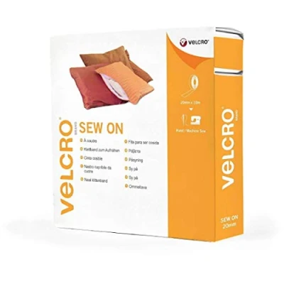 Afbeelding van VELCRO Brand VEL EC60270 Naaiband, Wit, 20 mm x 10 m
