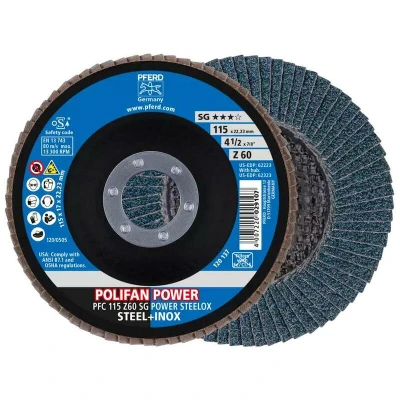 Afbeelding van PFERD 67786115 Z Sg Power Steelox Lamellenschijf Diameter 115 mm Boordiameter 22.23 10 stuk(s)