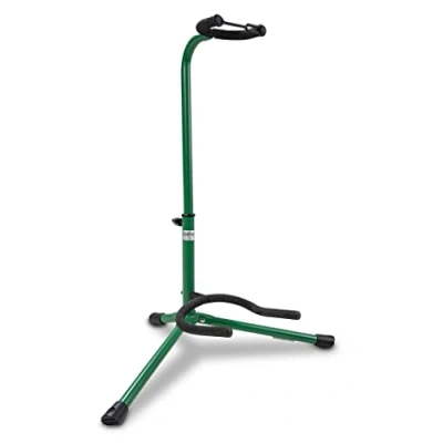 Afbeelding van BSX 518053 klassieke gitaarstandaard (in hoogte verstelbaar tot 78 cm, standoppervlak 48 x 30 cm) groen