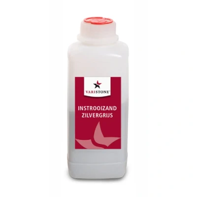 Afbeelding van VARISTONE Instrooizand (tbv Sealtack) Zilvergrijs (1 Kg Emmer) Voor het afwerken van dilatatievoegen, bijv na gebruik Sealtack.