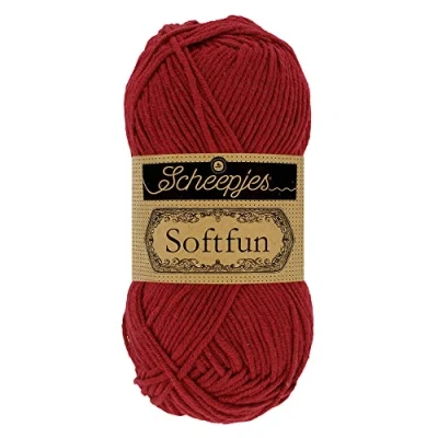 Afbeelding van Scheepjes Softfun 2492 Bordeaux Garen 10x50g