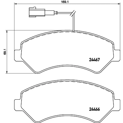 Afbeelding van Remblokkenset, schijfrem HELLA PAGID 8DB 355 021 281