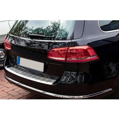 Afbeelding van Bumperbescherming roestvrij staal mat compatibel met VW Passat B7 Combi &amp; ALLTRACK 2010 2014 Premium kwaliteit van RECAMBO