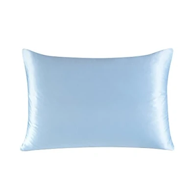 Afbeelding van townssilk Kussensloop, 100% zijde, 19 momme, 1 stuk, 50 x 70 cm, ijsblauw