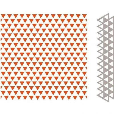 Afbeelding van Marianne D Embossing folder &amp; Die Driehoeken DF3428