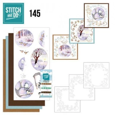 Afbeelding van Nr. 145 Winter Landscape by Jeanine&#039;s Art for Stitch and Do