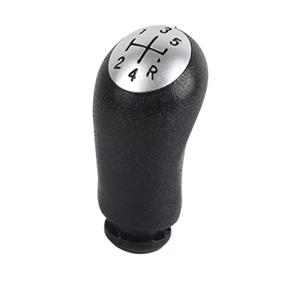 Afbeelding van Akozon schakelknop Clio 3 + versnellingsknop, 5 speed ABS kunststof versnellingskop voor III 2005 2009, Scenic II 2003 2006, Megane 2002 2008