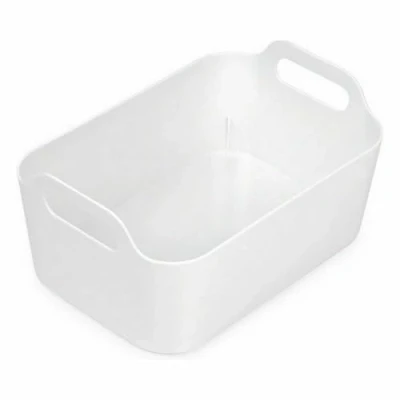 Afbeelding van Veelzijdige mand Confortime Wit 33 x 23,5 15,4 cm (12 Stuks)