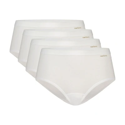 Afbeelding van Ten Cate Basics Midi Slip 4 pack Wit L