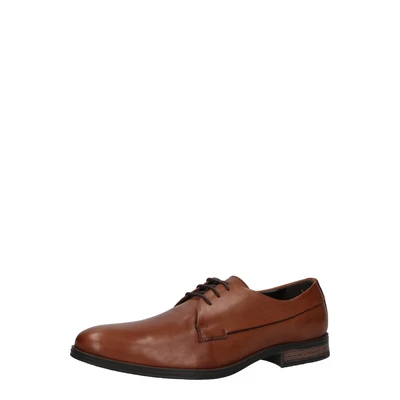 Afbeelding van JACK &amp; JONES Jfwsaint Leather heren platform,cognac,40 EU