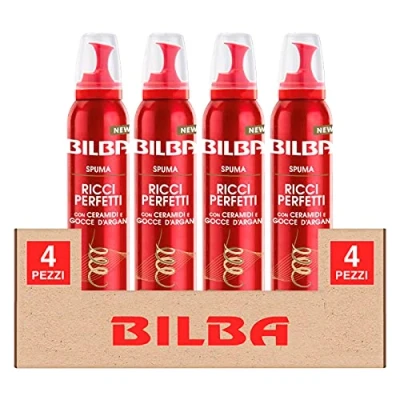 Afbeelding van 4 x Bilba Perfect met keramiden en arganolie, extra sterke grip anti kroes 24 uur, flessen van 200 ml