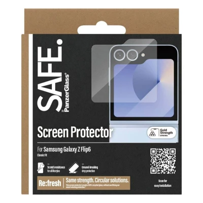 Afbeelding van Screenprotector Samsung Galaxy Z Flip 6: PanzerGlass Safe Ultra Wide Fit