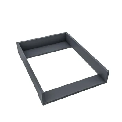 Afbeelding van REGALIK Aankleedopzetstuk voor Kullen IKEA 72cm x 50cm Afneembaar aankleedtafelopzetstuk commode in grafiet Afgesloten met ABS materiaal 1mm