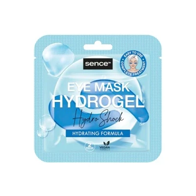 Afbeelding van Sence Hydro Shock Oogpads, hydrogel gezichtsverzorging, oogmasker met hyaluronzuur, veganistisch beauty oogmasker, hydraterende huidverzorging voor vrouwen en mannen, verpakking van 6 stuks (6 x 2