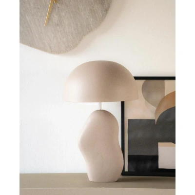 Afbeelding van By Boo Tafellamp Aizu taupe Metaal