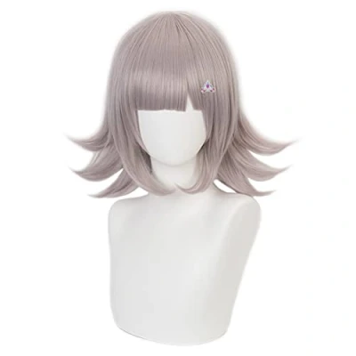 Afbeelding van HIROAKIYA Chiaki Nanami Wig, Cosplay Wig with Hair Clip Cap for Danganronpa