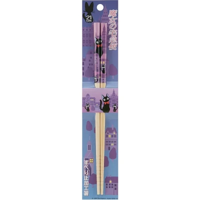 Afbeelding van Merchandising: Tableware: Ghibli Kiki&#039;s Vliegende Koeriersdienst Jiji Chopsticks Violet 21cm