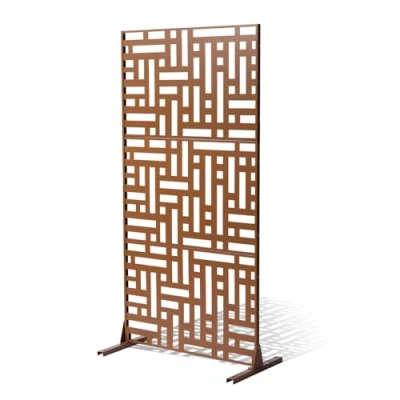 Afbeelding van VEVOR Screen Room Divider Privacy Scherm Scheidingswand Vrijstaand 120x50.8x193cm Bruin