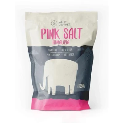 Afbeelding van Himalaya roze zout, fijn, 100% natuurlijk, zonder toevoegingen, ongeraffineerd. Hoger gehalte aan sporenelementen. Voor kruiden en specerijen. Oorsprong: Punjab, Pakistan.