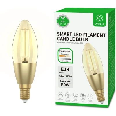 Afbeelding van WOOX R5141 Smart WiFi LED Candle Bulb style C37 E14 fitting