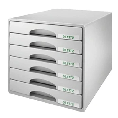 Afbeelding van Leitz Plus ladenbox, 6 laden, polystyreen grijs