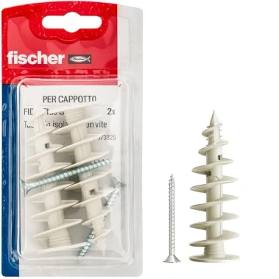 Afbeelding van Fischer FID II Plus 80 mm, 2x mantelpluggen met schroef, isolatie, bruikbaar chemische pluggen, 573825